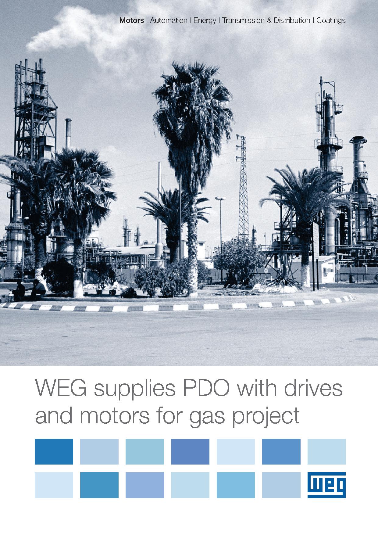 WEG supplies PDO with drives and motors for gas project