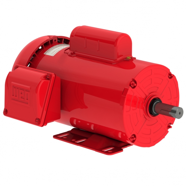 ELECTRIC MOTOR SINGLE PHASE 0.75 HP 04 56 115/230 WCF2 60Hz F-1/B3R(D) IP55 DIMENSIONS ACC. CONFIGURATION FARM DUTY IHP